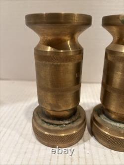 Vintage Brass Fire Hose Nozzle 7171L WD Allen MFG. Co Chicago, IL