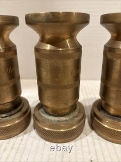 Vintage Brass Fire Hose Nozzle 7171L WD Allen MFG. Co Chicago, IL