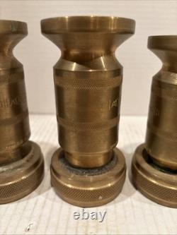 Vintage Brass Fire Hose Nozzle 7171L WD Allen MFG. Co Chicago, IL