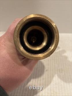 Vintage Brass Fire Hose Nozzle 7171L WD Allen MFG. Co Chicago, IL