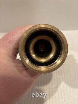 Vintage Brass Fire Hose Nozzle 7171L WD Allen MFG. Co Chicago, IL