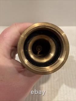 Vintage Brass Fire Hose Nozzle 7171L WD Allen MFG. Co Chicago, IL
