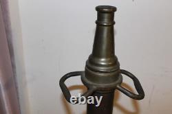 Vintage Brass Fire Hose Nozzle Larkin