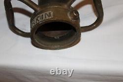 Vintage Brass Fire Hose Nozzle Larkin