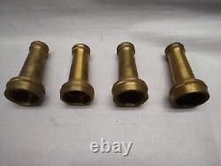Vintage Brass Fire Hose Nozzle Lot of 10 Assorted Pieces