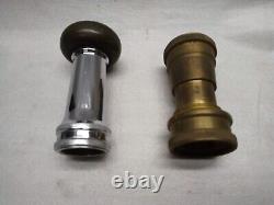 Vintage Brass Fire Hose Nozzle Lot of 10 Assorted Pieces
