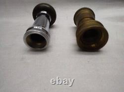 Vintage Brass Fire Hose Nozzle Lot of 10 Assorted Pieces
