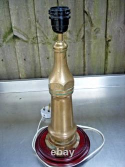 Vintage Brass Fire Hose Nozzle Made into Lamp