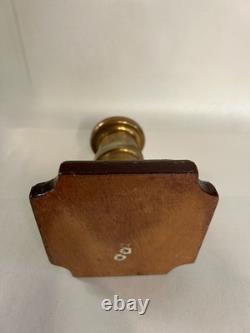 Vintage Brass Fire Hose Nozzle Presentation Mounted ELGON