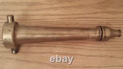 Vintage Brass Fire Hose Nozzle extinguisher