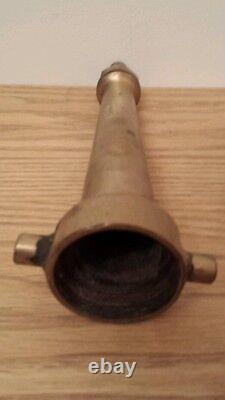 Vintage Brass Fire Hose Nozzle extinguisher