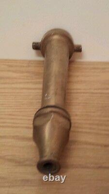 Vintage Brass Fire Hose Nozzle extinguisher