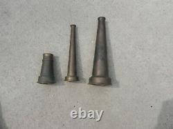 Vintage Brass Fire Hose Nozzles