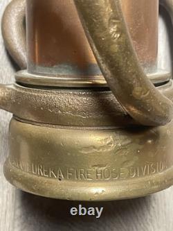 Vintage Brass Fire Playpipe WithNozzle 32 Eureka Fire Hose division
