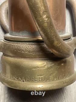 Vintage Brass Fire Playpipe WithNozzle 32 Eureka Fire Hose division