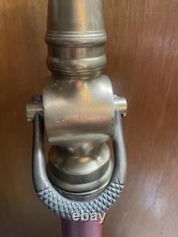 Vintage Brass Fire Playpipe WithNozzle 32 Eureka Fire Hose division