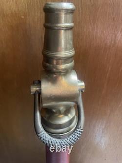 Vintage Brass Fire Playpipe WithNozzle 32 Eureka Fire Hose division