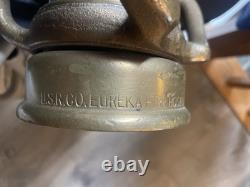 Vintage Brass Fire Playpipe WithNozzle 32 Eureka Fire Hose division