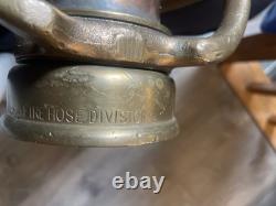 Vintage Brass Fire Playpipe WithNozzle 32 Eureka Fire Hose division