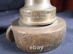Vintage Brass Fire nozzle lot. Wooster hydrant splitter, Powhatan Nozzles. Nice
