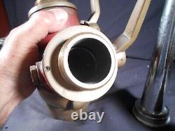 Vintage Brass Fire nozzle lot. Wooster hydrant splitter, Powhatan Nozzles. Nice
