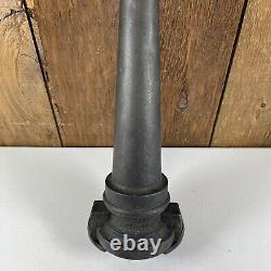 Vintage Brass Fireman Fire Hose Nozzle, J. H. Clay, Philadelphia Large 17