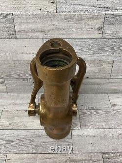 Vintage Brass Fog Nozzle Akron Fire Fighting Equipment