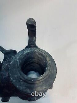 Vintage Brass Heavy Fire Hydrant Hose Splitter Nozzle Two Male Ends