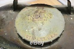 Vintage Brass Indian Fire Pump D. B. Smith & Co. Utica NY Firefighter Equipment
