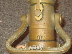 Vintage Brass Large Fire Hose Nozzle