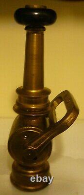 Vintage Brass MOON Fire Hose Nozzle