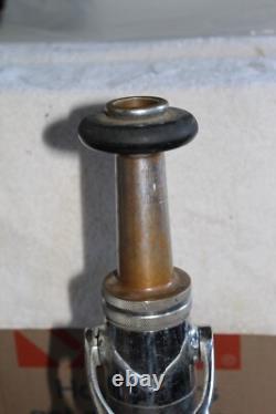 Vintage Brass Plated Fire Nozzle