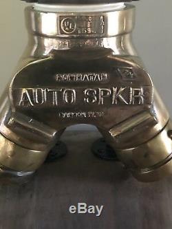 Vintage Brass Powhatan Fire Dept. Sprinkler Connection Light