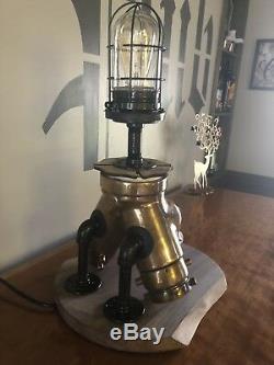 Vintage Brass Powhatan Fire Dept. Sprinkler Connection Light