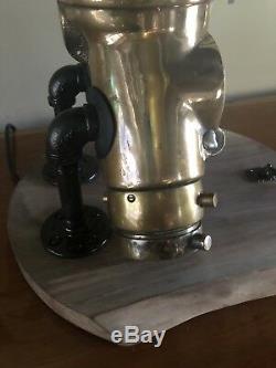Vintage Brass Powhatan Fire Dept. Sprinkler Connection Light