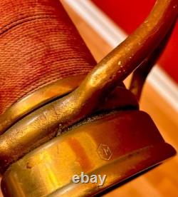 Vintage Brass Repurposed Fire Hose Nozzle Electric Lamp