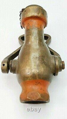 Vintage Brass Rockwood Sprinkler Co. Water Fog Nozzle / Fire Hose