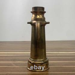 Vintage Brass Small Larkin Fire Hose Nozzle (M78)