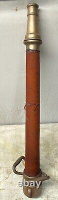 Vintage Brass W. D. Allen 30 Fire Hose Nozzle 11-17-59
