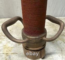 Vintage Brass W. D. Allen 30 Fire Hose Nozzle 11-17-59