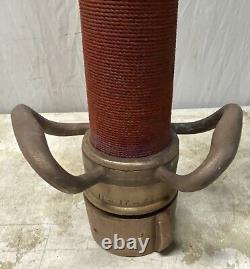Vintage Brass W. D. Allen 30 Fire Hose Nozzle 11-17-59