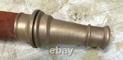 Vintage Brass W. D. Allen 30 Fire Hose Nozzle 11-17-59