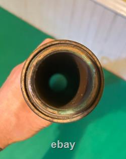 Vintage Brass Wrapped 26 Powhatan B & I Works Dual Handle Fire Hose Nozzle