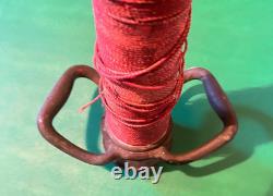 Vintage Brass Wrapped 26 Powhatan B & I Works Dual Handle Fire Hose Nozzle