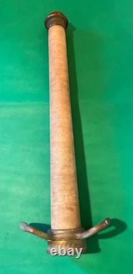 Vintage Brass Wrapped 26 Seco Detroit 1968 Dual Handle Fire Hose Nozzle