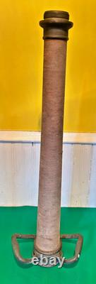 Vintage Brass Wrapped 26 Seco Detroit 1968 Dual Handle Fire Hose Nozzle