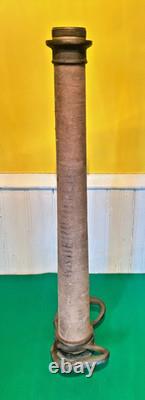 Vintage Brass Wrapped 26 Seco Detroit 1968 Dual Handle Fire Hose Nozzle