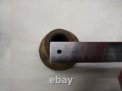 Vintage Bronze Fire Hose Nozzle with Bronze Fitting