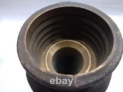 Vintage Bronze Fire Hose Nozzle with Bronze Fitting
