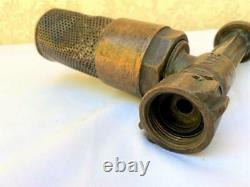 Vintage Bronze Penberthy USA White Flomatic Fire Nozzle Strainer 1.5 to 1 NPS
